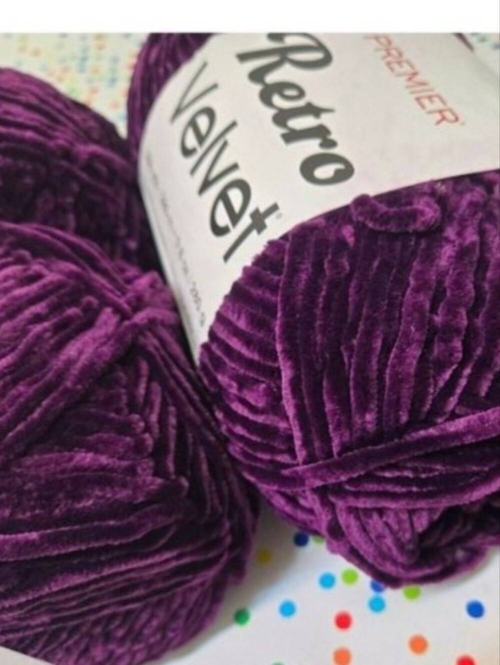 Purple Velvet Chenille Yarn - VIOLET